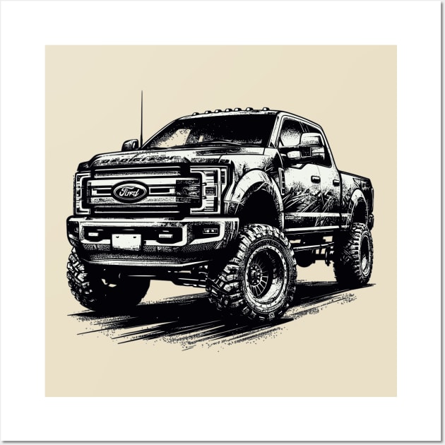 Ford F250 Wall Art by Vehicles-Art